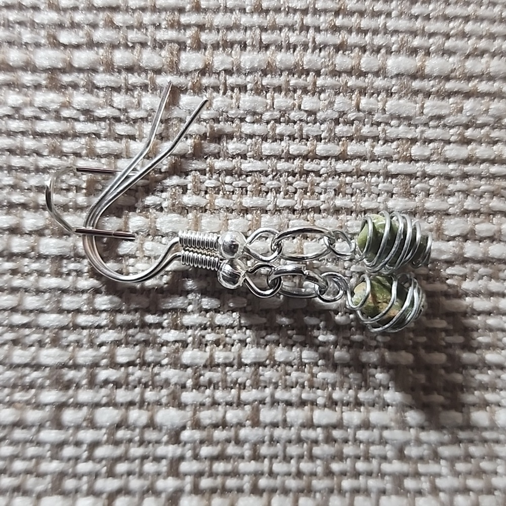 handwraped japer earrings